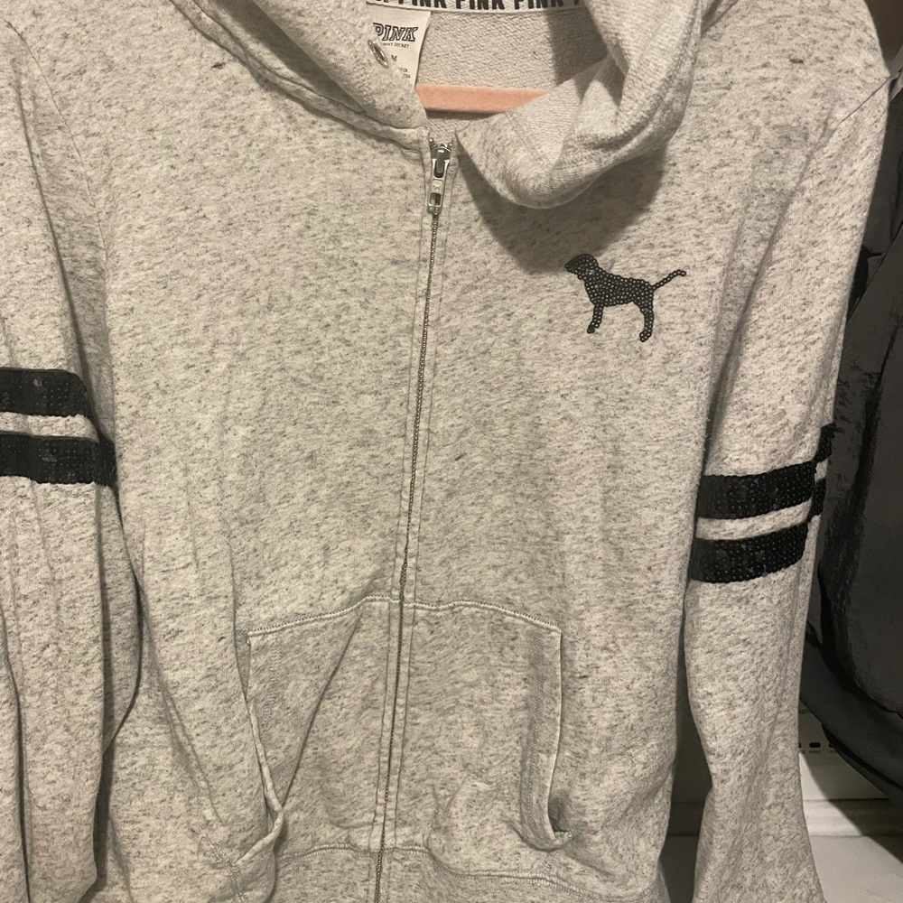 Bling vs pink hoodie